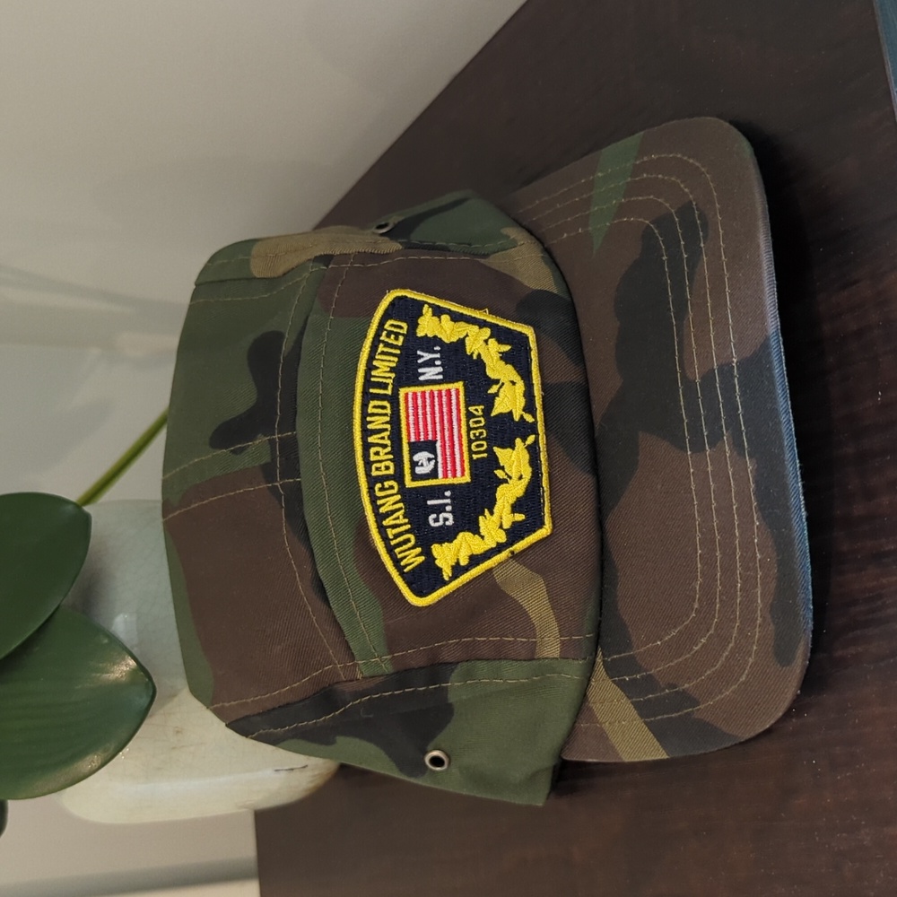 Wu tang brand five panel camo hat